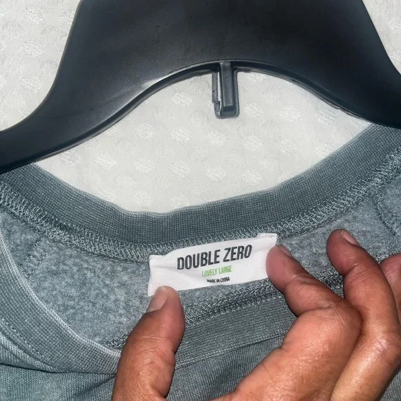 Double Zero Green Sweatpants & Matching Sweatshirt Soft Cotton Blend - Picture 4 of 9